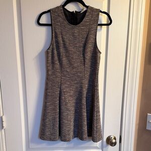 BCBGeneration Sleeveless Gray Tweed Mini Dress